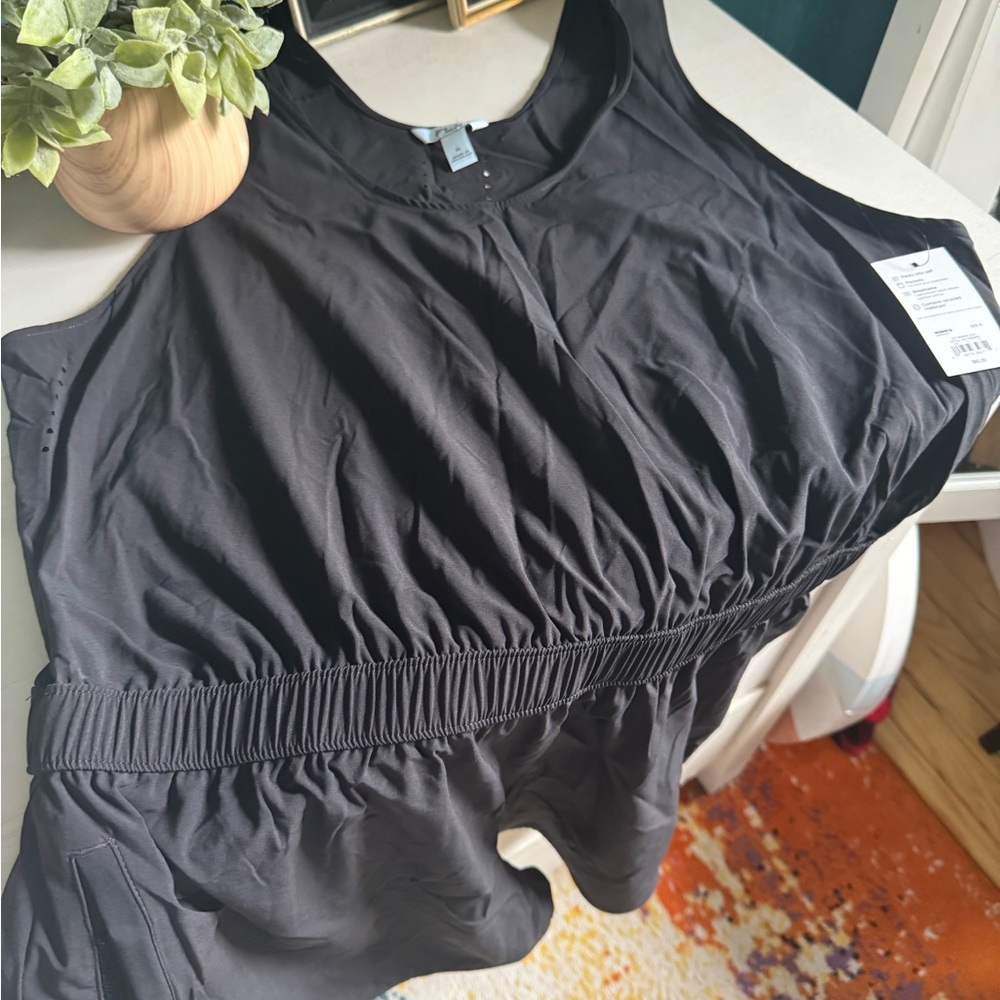 FLX One Piece Black Short with Tank